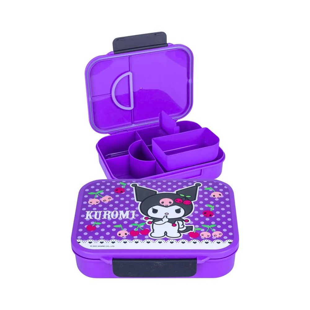 Taper Bento KUROMI 1 Broche 6 Divisiones