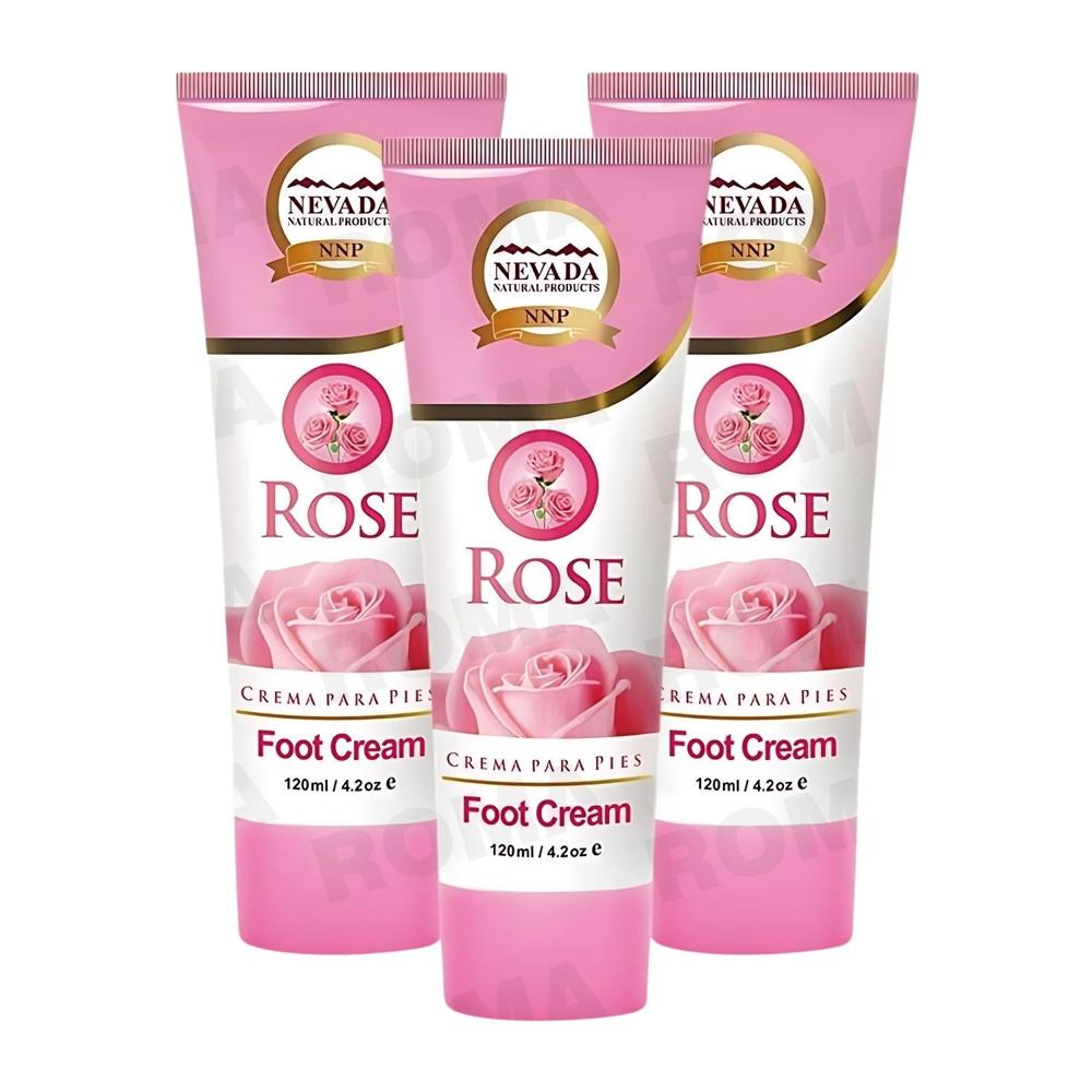 PACK 3 CREMA DE ROSAS PARA PIES 120ML NEVADA