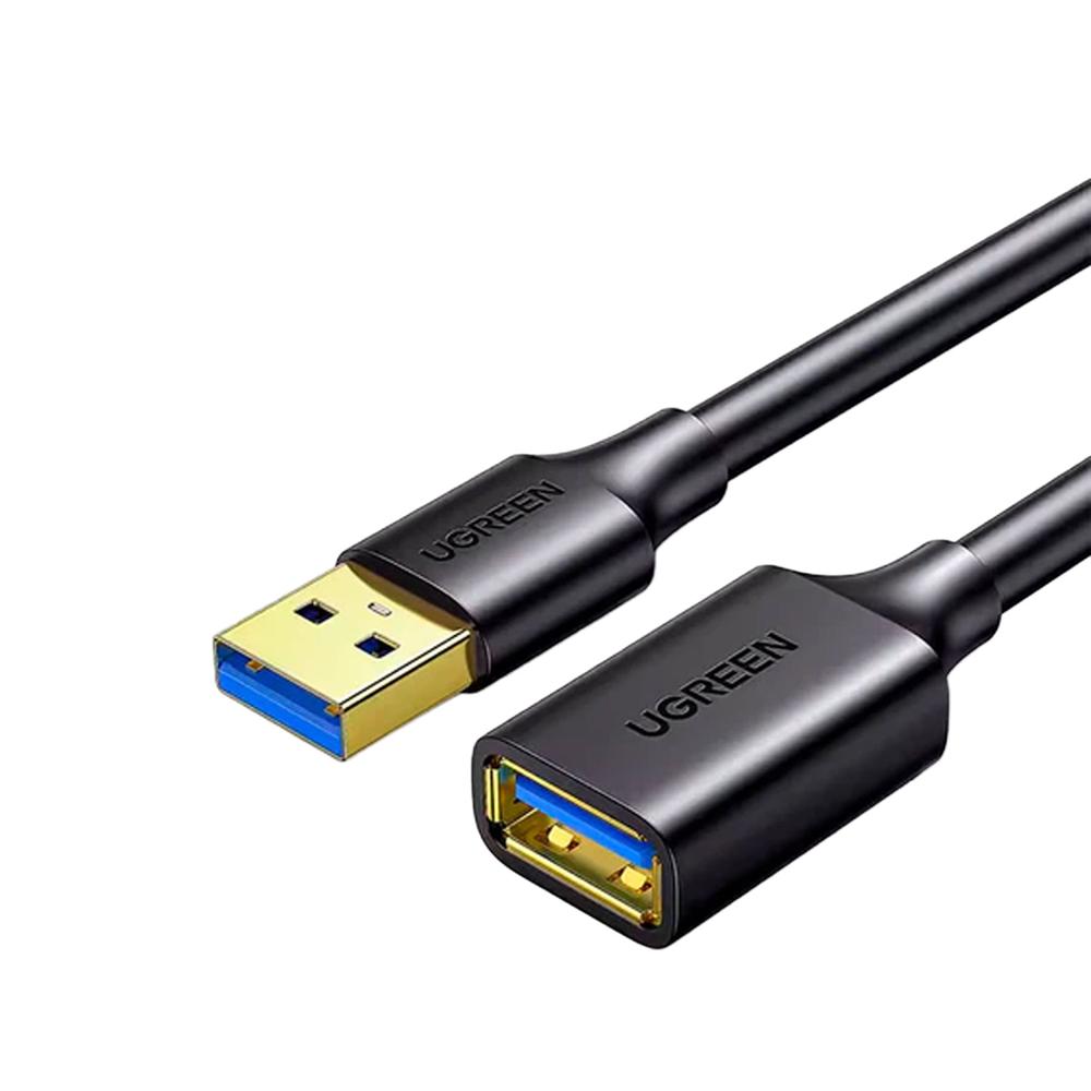 Cable de Extensión USB 3.0 Ugreen Macho a Hembra 3M Alta Velocidad Negro 30127