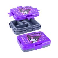 Taper Bento KUROMI 4 Broches 5 Divisiones