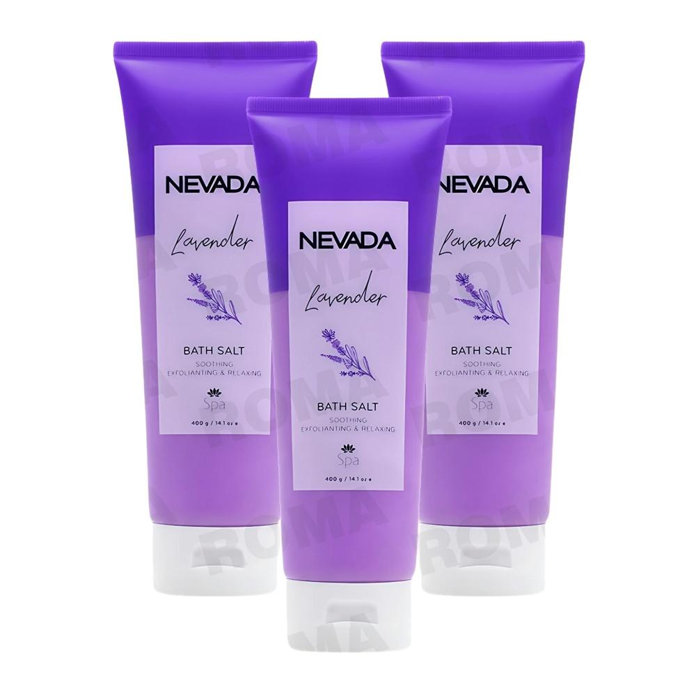 PACK 3 SAL DE BAÑO LAVANDA 400G NEVADA
