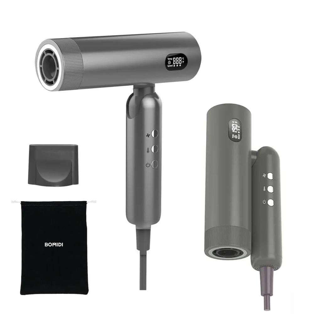 Secadora de Cabello Profesional Bomidi HD08 Pegable Gris