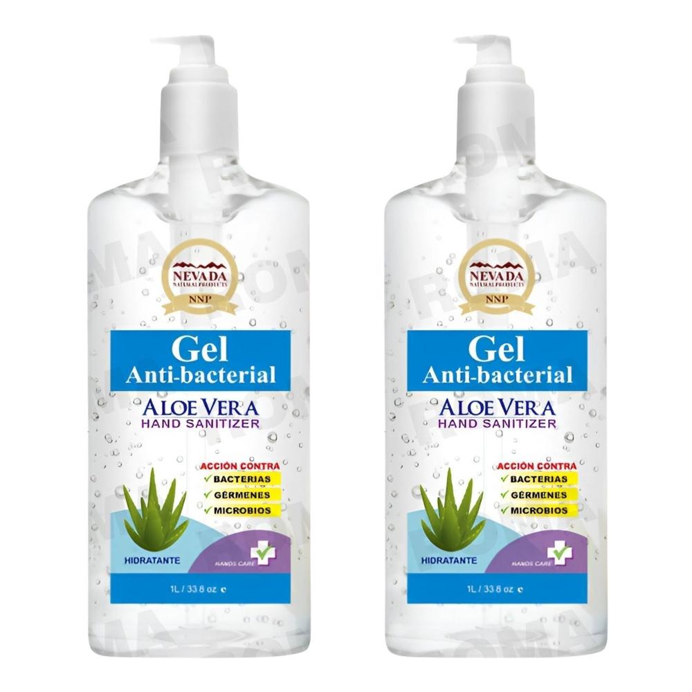 PACK 2 GEL ANTIBACTERIAL ALOE VERA 1L NEVADA