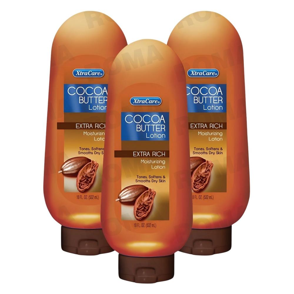 PACK 3 CREMA CORPORAL COCOA BUTTER 532ML XTRACARE