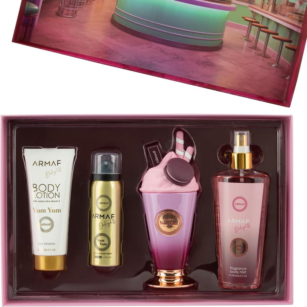 SET DE PERFUME ARMAF YUM YUM 4 PZS MUJER