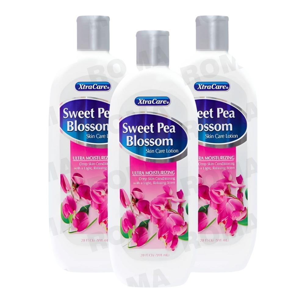 PACK 3 CREMA CORPORAL DE FLOR DE GUISANTE DULCE 591ML XTRACARE