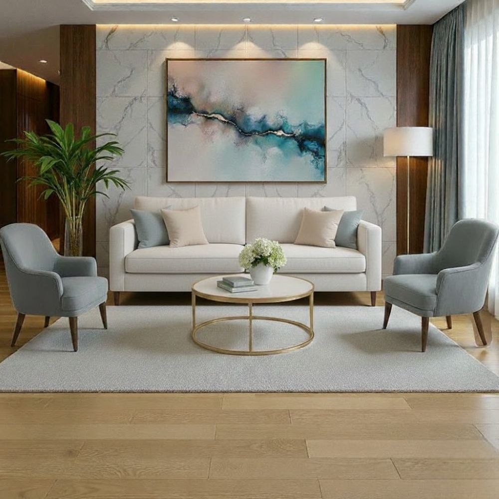 Juego de Sala Sami Ivory Butacas Vintage