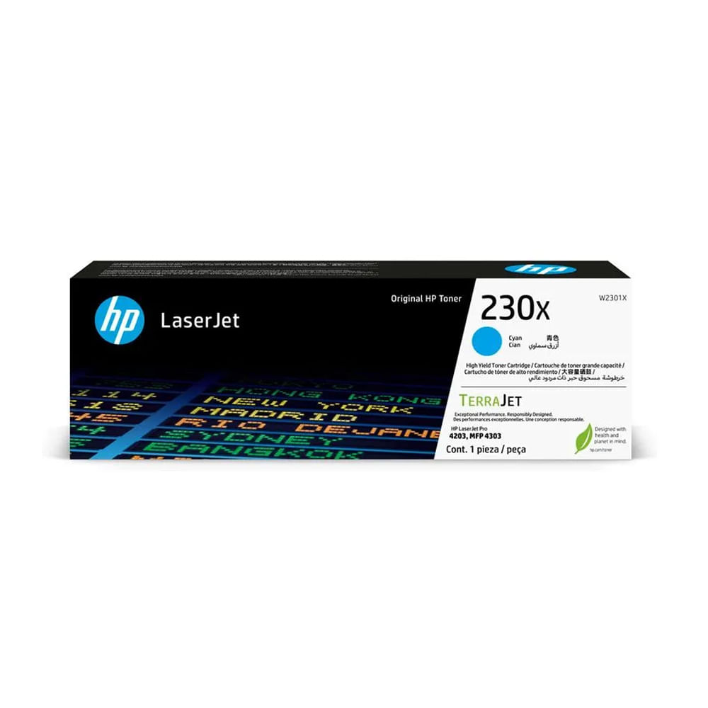 Cartucho de Tóner HP 230X Cian Original - Imprime 5500 páginas, Alta Calidad y Rendimiento Superior