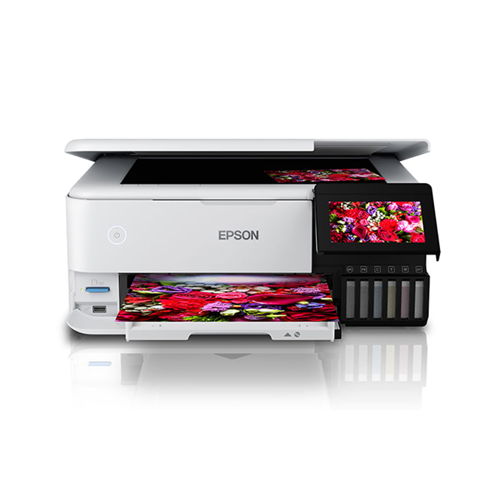 Epson EcoTank L8160: Multifuncional de tinta, 3 en 1, impresión rápida, Wi-Fi, LAN y USB