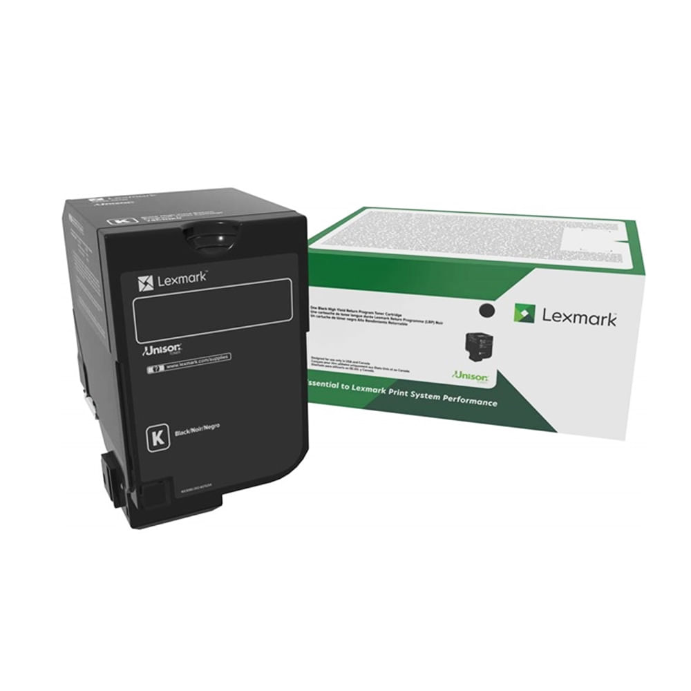 Tóner Lexmark CS72X Negro de Alta Capacidad para Impresoras Color, Calidad Profesional.
