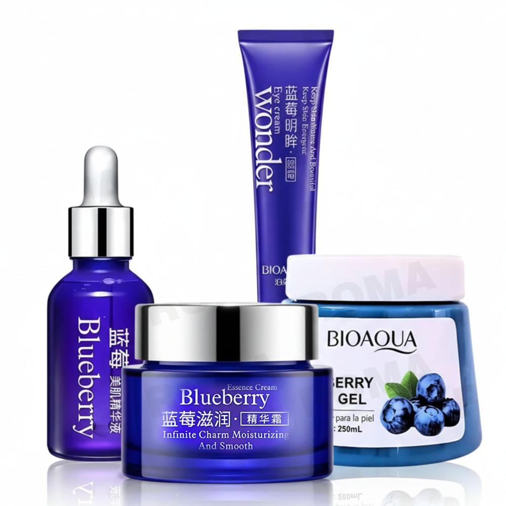 KIT SKINCARE BLUEBERRY 4 PZS BIOAQUA