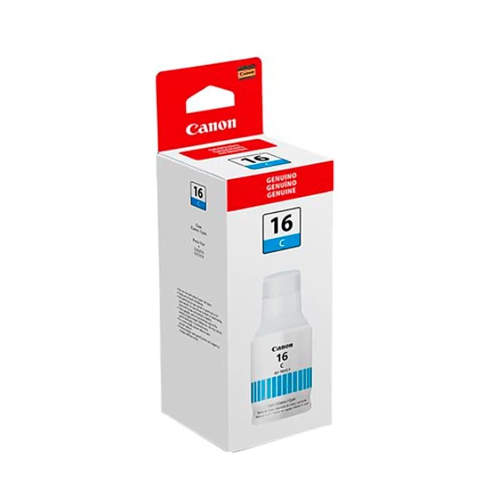 Tinta Canon GI-16 Cian de Alta Capacidad para Impresoras - Ideal para Impresión Profesional