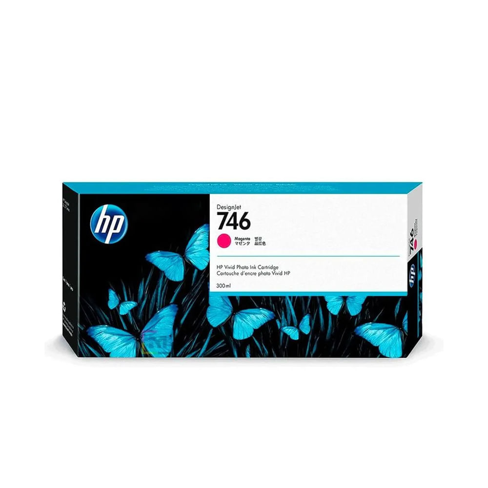 Tinta Magenta HP 746 de 300ml para Impresoras Z6 y Z9 - Calidad Profesional en Cada Impresión