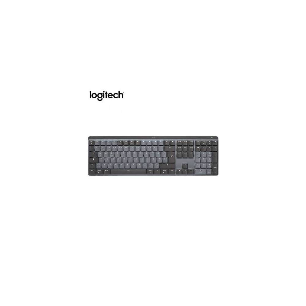 Teclado Logitech MX Mechanical Wireless Bluetooth Iluminado Negro - Precisión y Conectividad Ágil