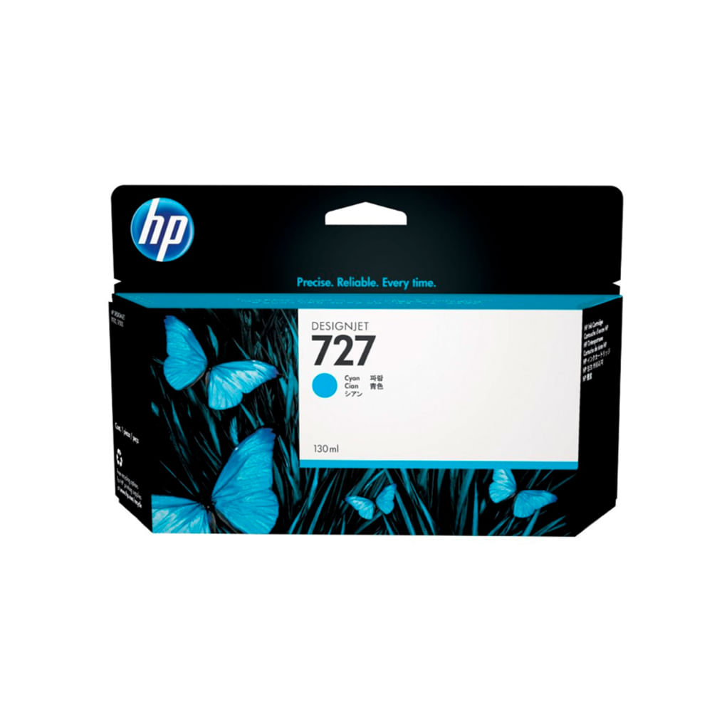 Tinta HP 727A Cyan 130ml - Impresión de alta calidad para impresoras compatibles HP