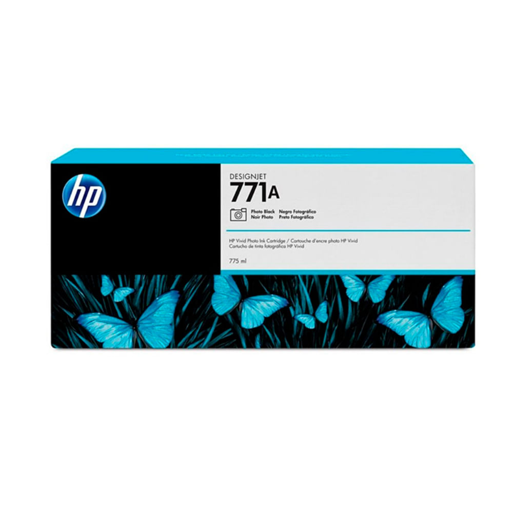 Tinta HP 771A Photo Black 775ML - Calidad profesional para impresiones nítidas y duraderas