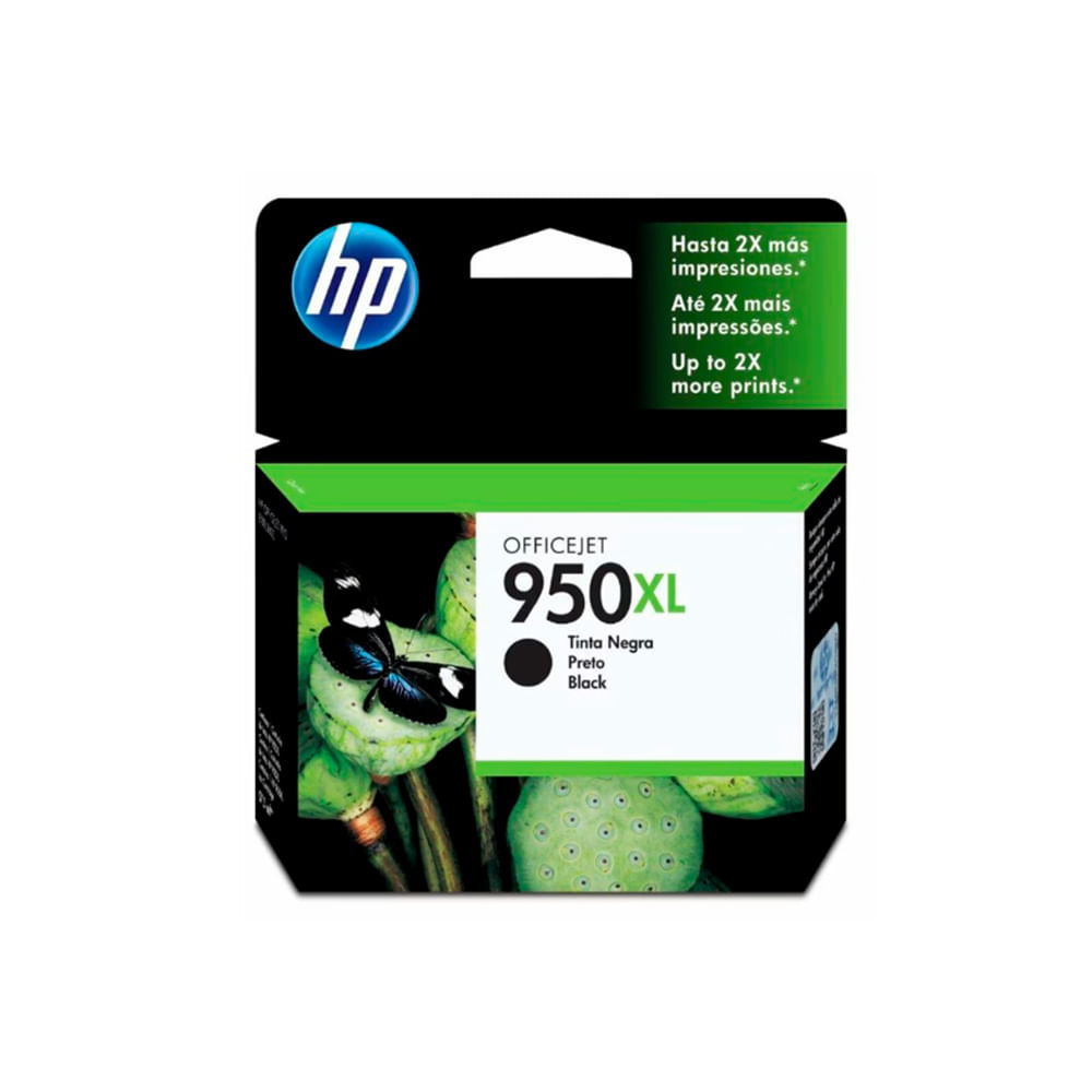 Tinta HP 950XL Negra CN045AL - Rinde 2300 Páginas, Ideal para Impresoras HP de Alta Calidad