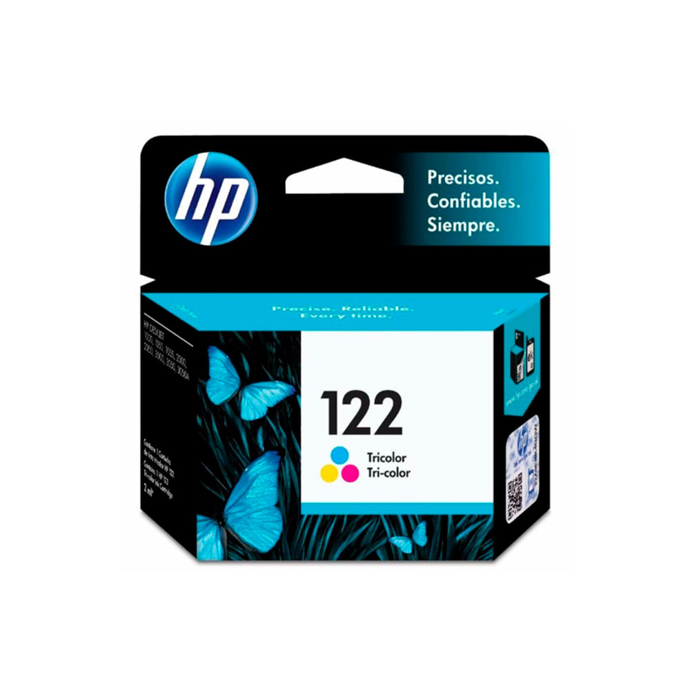 Tinta HP CH562HL (122) Color – Rinde 100 Páginas, Ideal para Impresoras HP, Excelente Calidad de Im