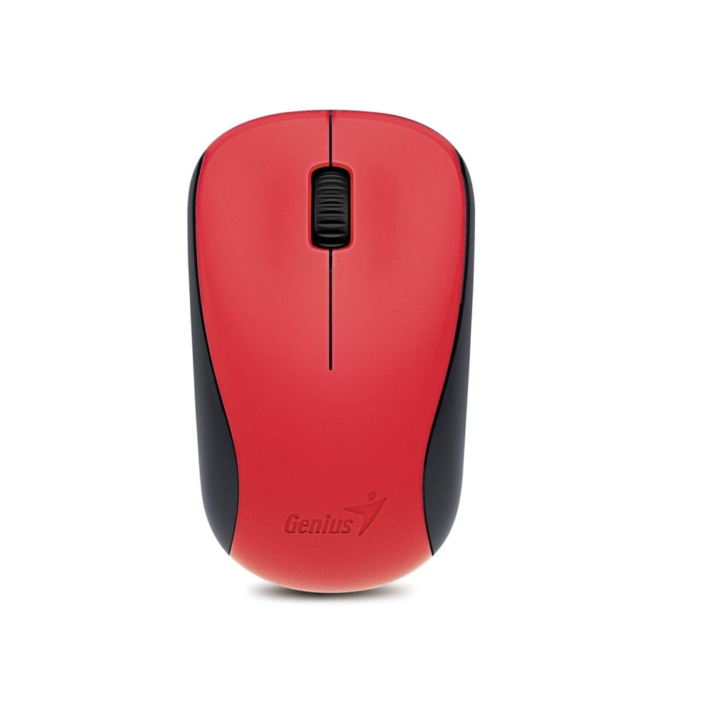 Mouse Inalámbrico Genius NX-7000 Rojo - Ergonomía, Precisión y Conexión Estable para Gamers y Ofici