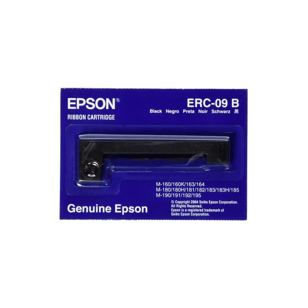 Cinta Epson ERC-09B de alta calidad para impresoras M-160, M-180 y M-190 - Ideal para oficina