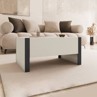 Mesa de centro Croma Blanco y Negro - Masiva Home