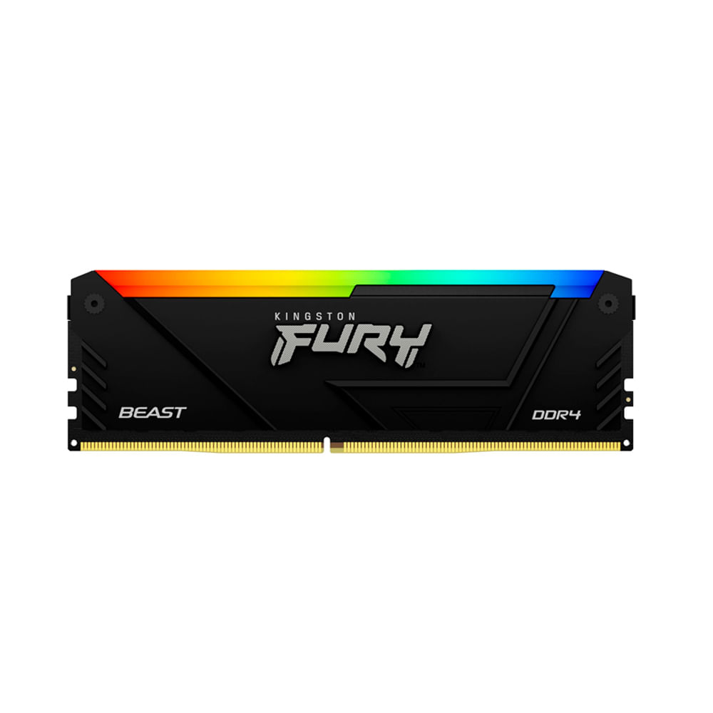 Memoria RAM Kingston Fury Beast 32GB DDR4 3200MHz RGB, CL16, 288-Pin para alto rendimiento gaming