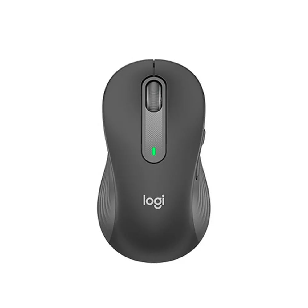 Mouse Logitech Signature M650 L, ergonómico, Bluetooth, color negro, precisión y comodidad superior