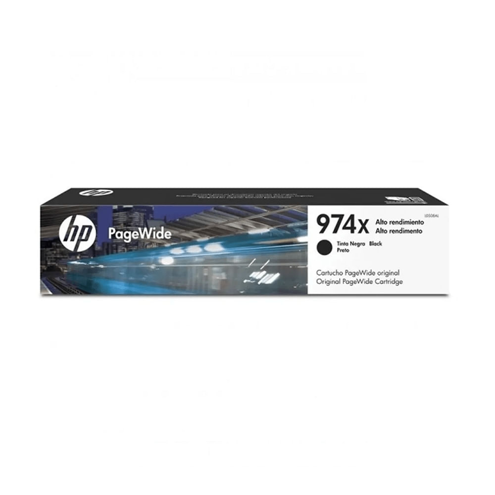 Tinta HP 974XL Negra, alto rendimiento para impresoras - 10,000 páginas de calidad profesional