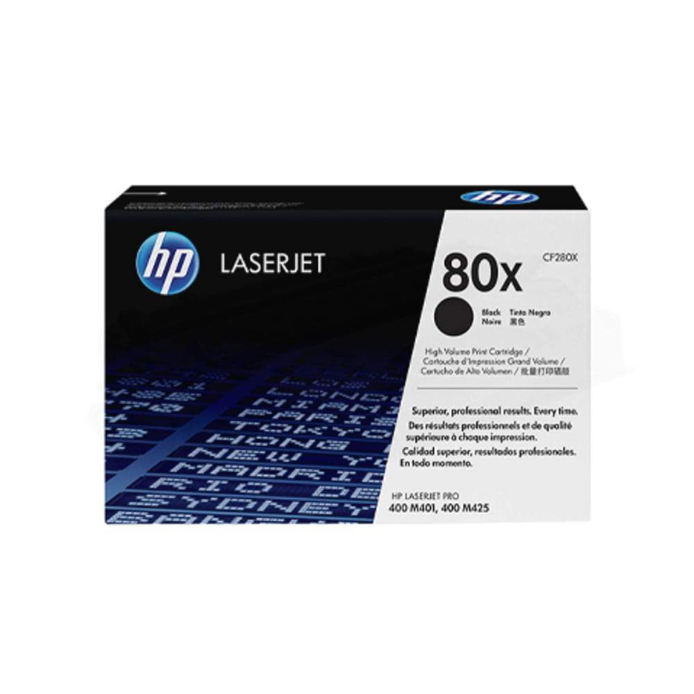 Tóner HP CF280X (80X) Negro para Impresora LaserJet M401N - Alta Capacidad y Rendimiento Superior