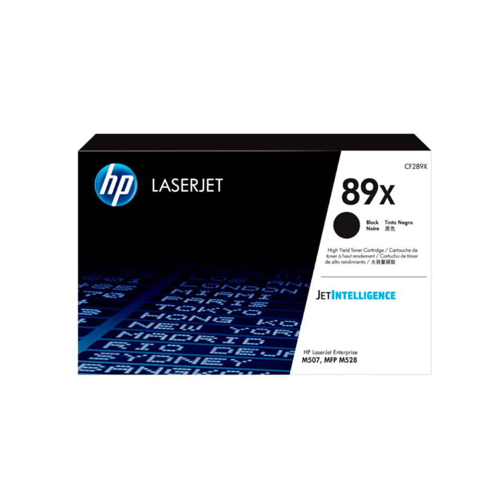 Tóner HP CF289X Negro para Impresora Laser M507 - Rendimiento 10,000 Páginas, Alta Calidad de Impre