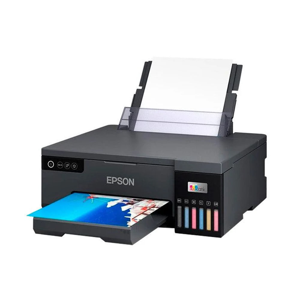 Impresora fotográfica Epson EcoTank L8050, compatibles PVC/CD/DVD, USB y Wi-Fi Direct, alta calidad