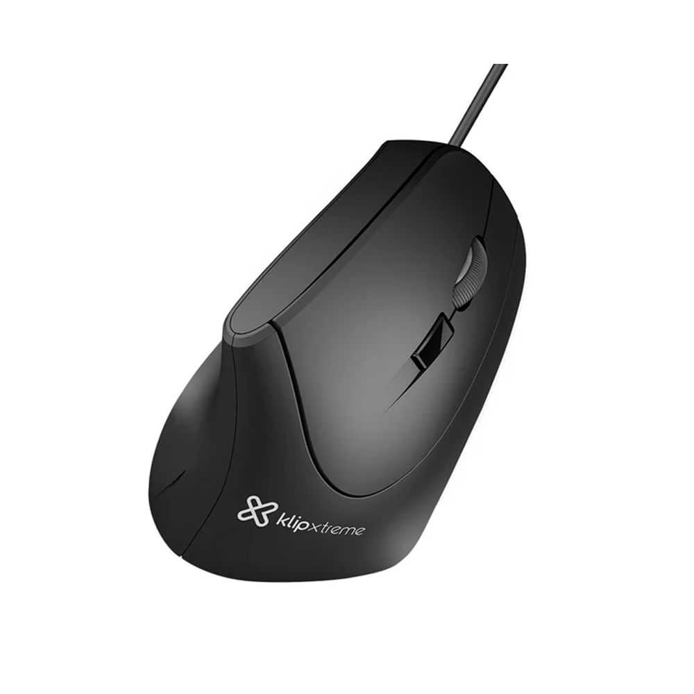 Klip Xtreme Krown KMO-506 - Ratón vertical ergonómico USB, 6 botones para diestros, cableado