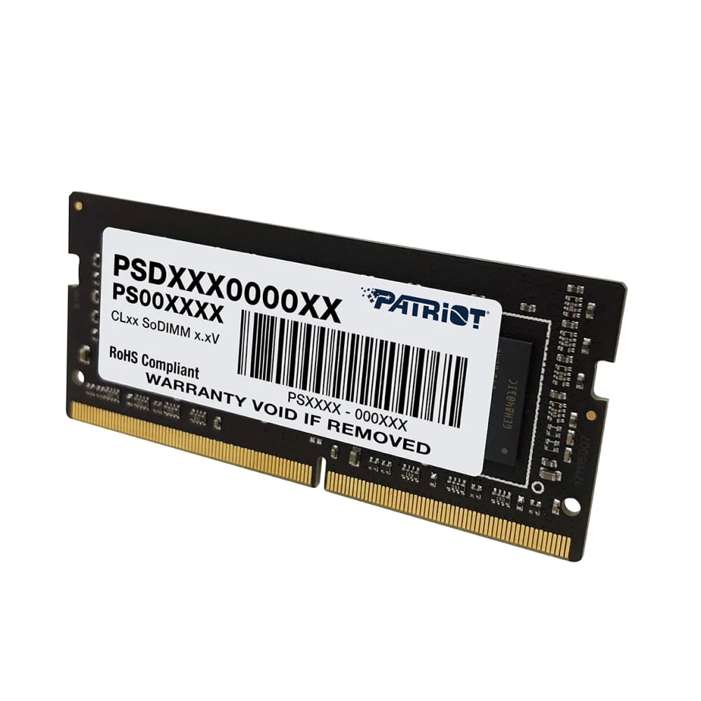 Memoria SODIMM DDR4 16GB 3200 MHz CL22 Patriot Signature – Alta velocidad y rendimiento para laptop