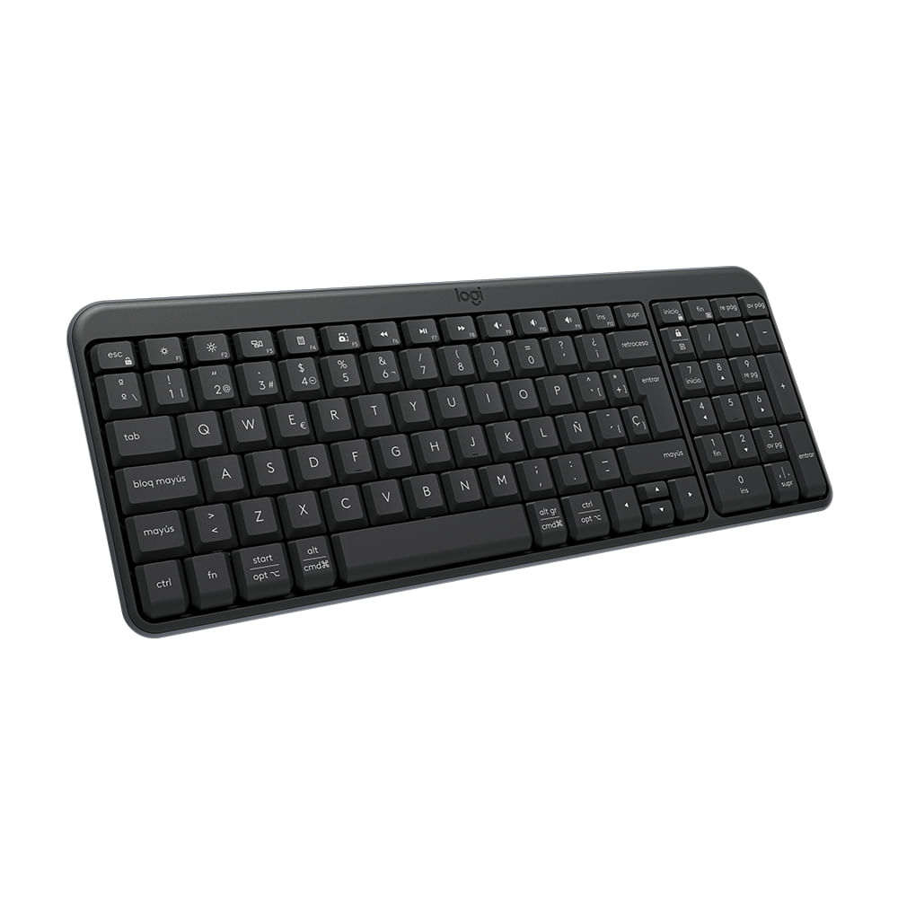 Teclado Bluetooth Logitech K250 Compact Negro - Conectividad Inalámbrica, Diseño Ergonómico y Funci