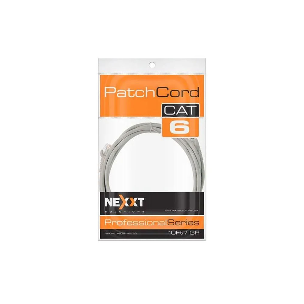 Cable Ethernet Nexxt Cat6 de 7 pies  Conexión Rápida Alta Velocidad y Rendimiento Confiable