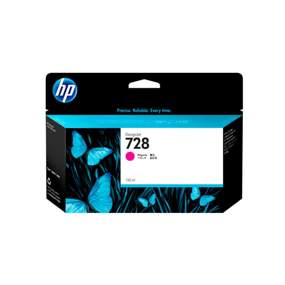 Tinta HP F9J66A (728) Magenta 130ml - Impresión Brillante y Alta Calidad para tus Proyectos