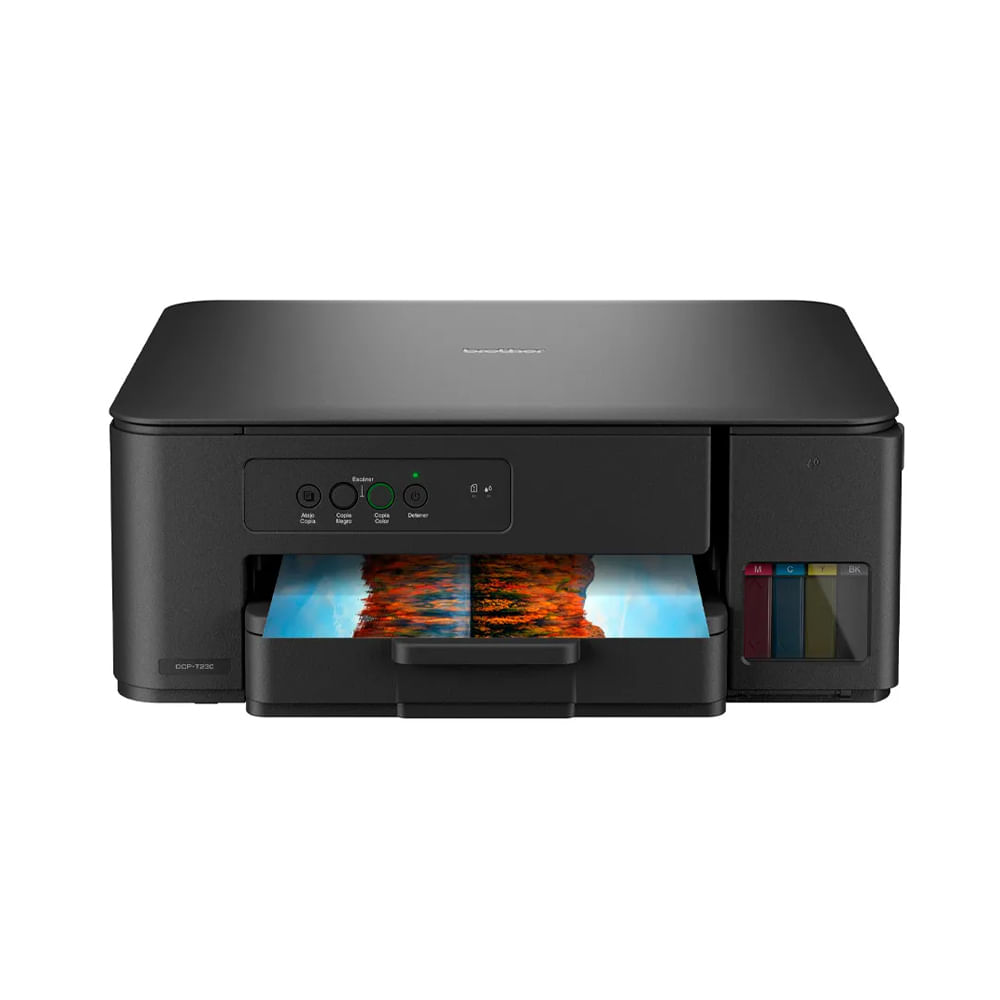 Impresora Multifuncional Brother DCP-T230, Tinta Eco, Color, Conexión Wi-Fi, Ideal para Hogar y Ofi