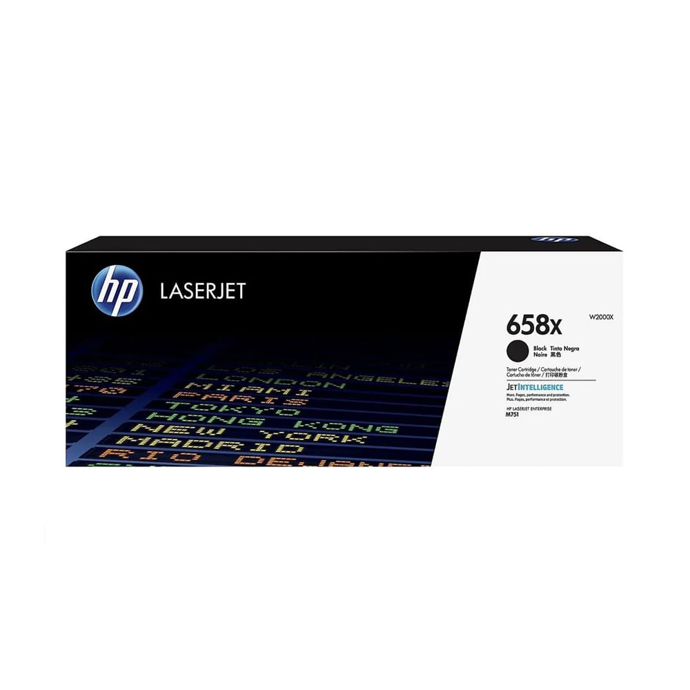 Tóner HP W2000X (658X) Negro para láser M571 - Hasta 33,000 páginas, rendimiento excepcional