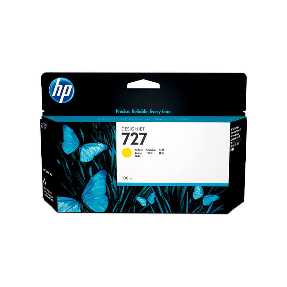 Tinta HP 727A Amarilla 130ml – Ideal para Impresiones de Alta Calidad y Duraderas