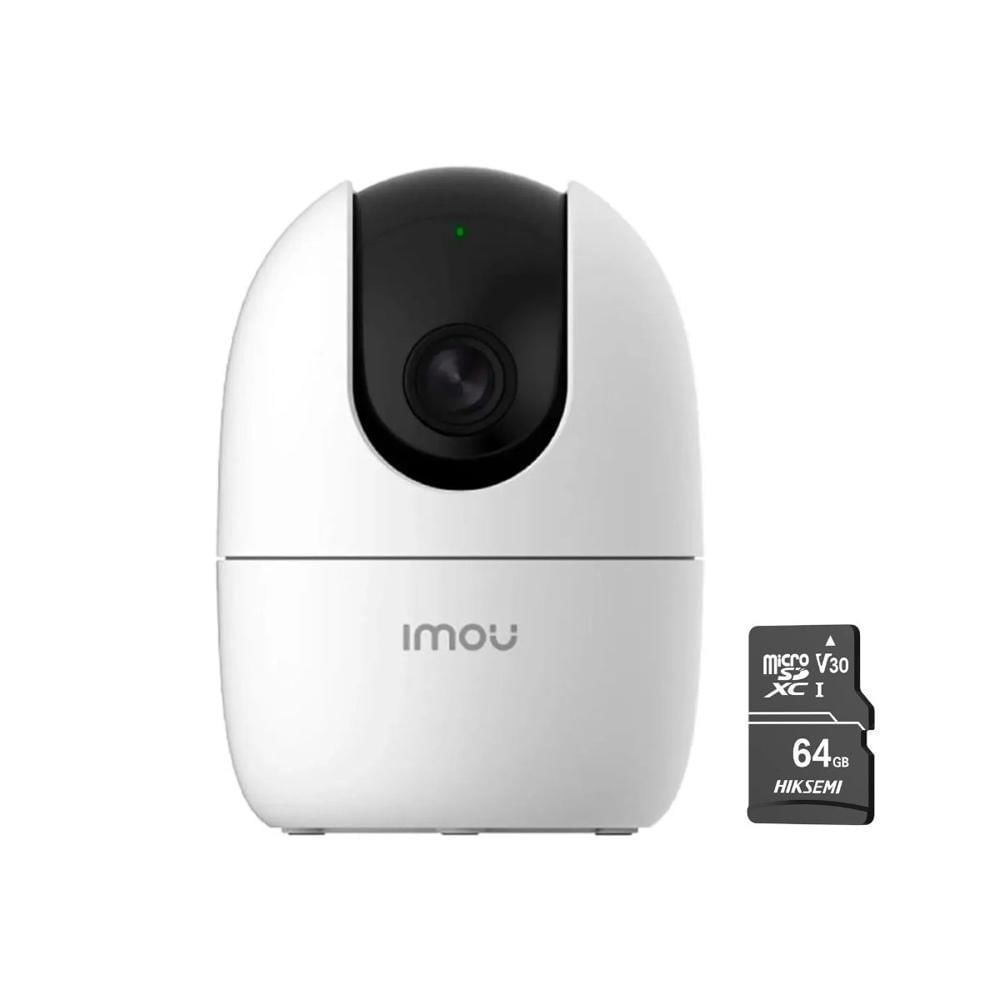 Cámara seguridad WiFi Interior IMOU Ranger 2 5MP 3K + Micro SD 64GB