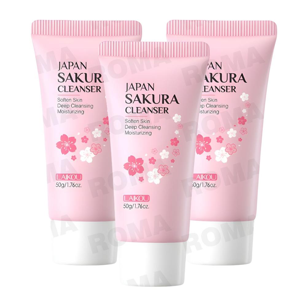 PACK 3 CLEANSER JAPAN SAKURA 50G LAIKOU