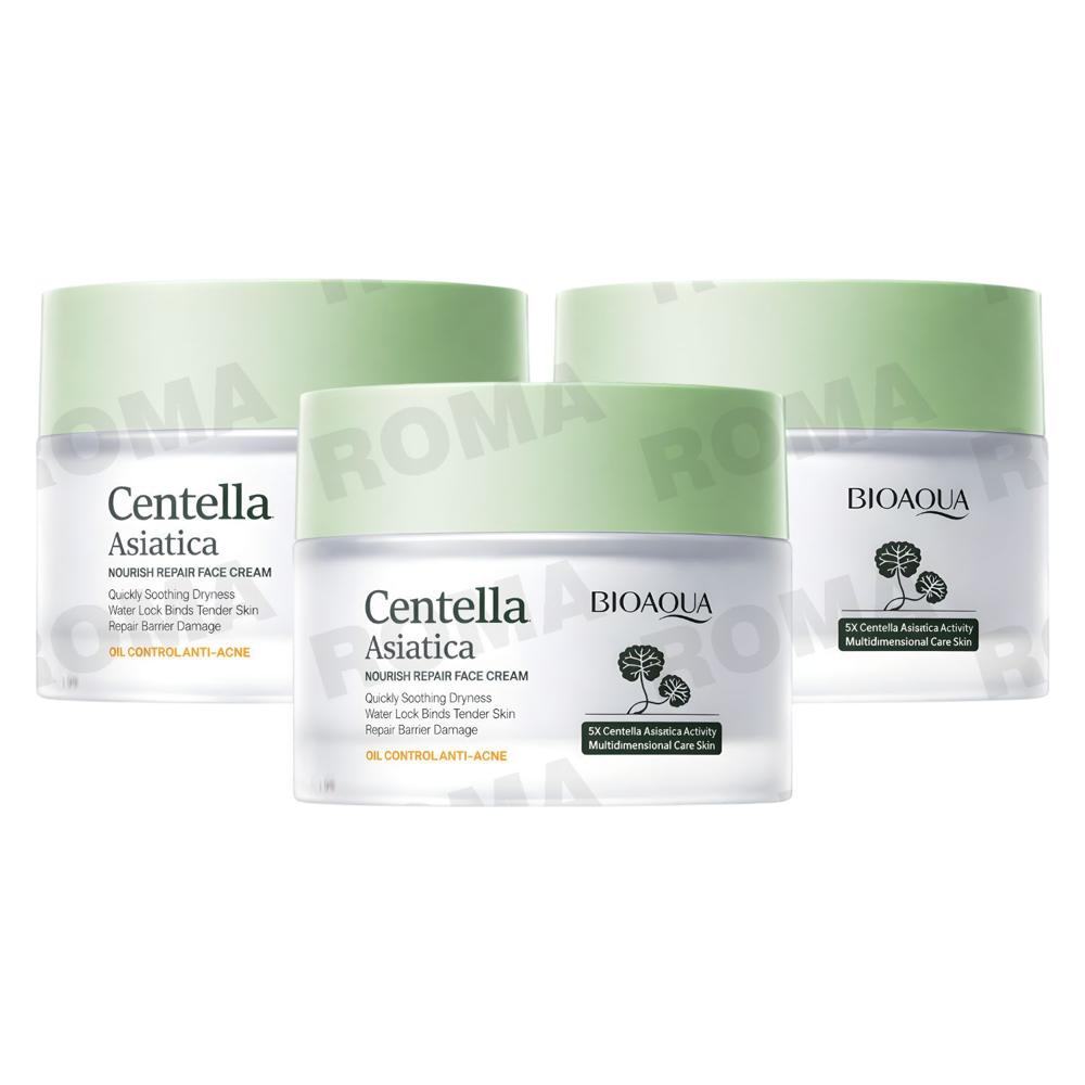 PACK 3 CREMA FACIAL CENTELLA ASIATICA 50G BIOAQUA