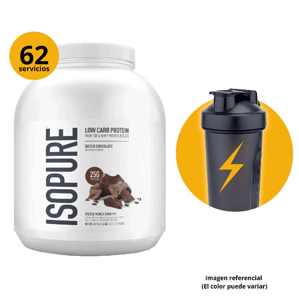 Isopure zero carb protein 4L chocolate- shaker