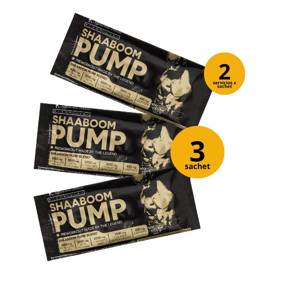 3 SACHET DE SHABOOM PUMP KEVIN LEVRONE - PRE ENTRENO