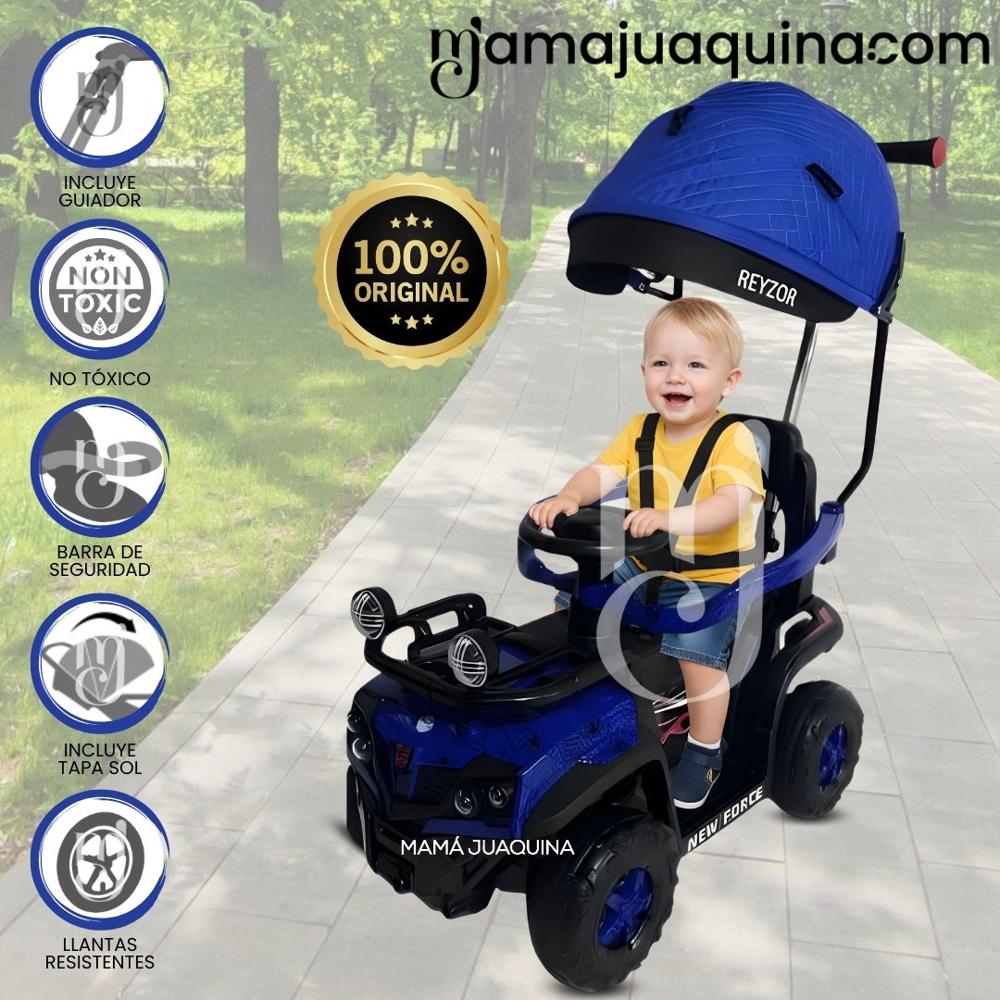 Correpasillo a Batería para Niños REYZOR con bluetooth Blue