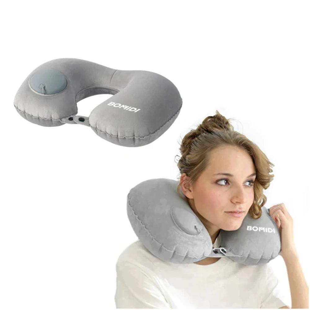 Almohada de cuello Bomidi U02 Gris Inflable