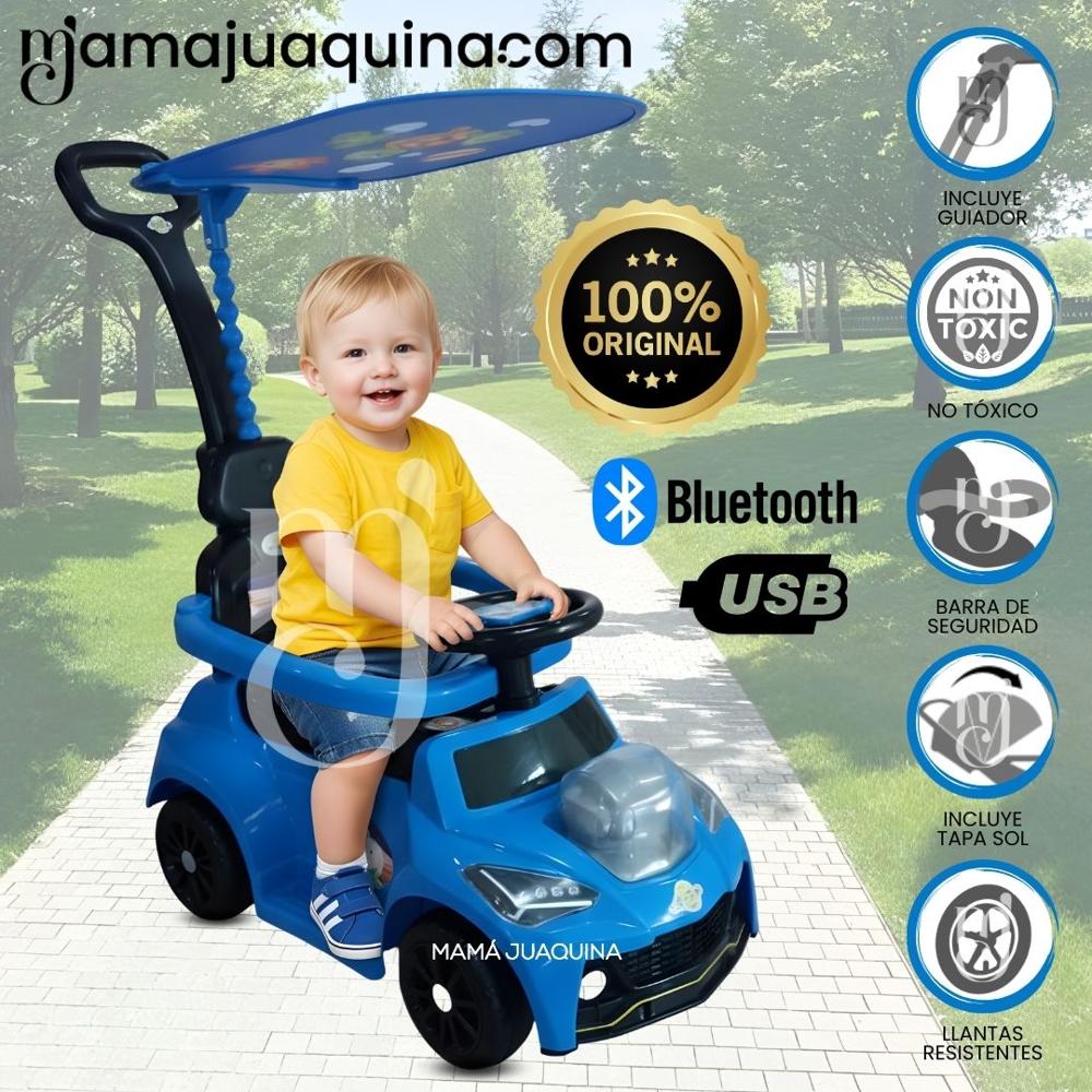 Correpasillo Guiador para Niños ROBBIE con Bluetooth Blue