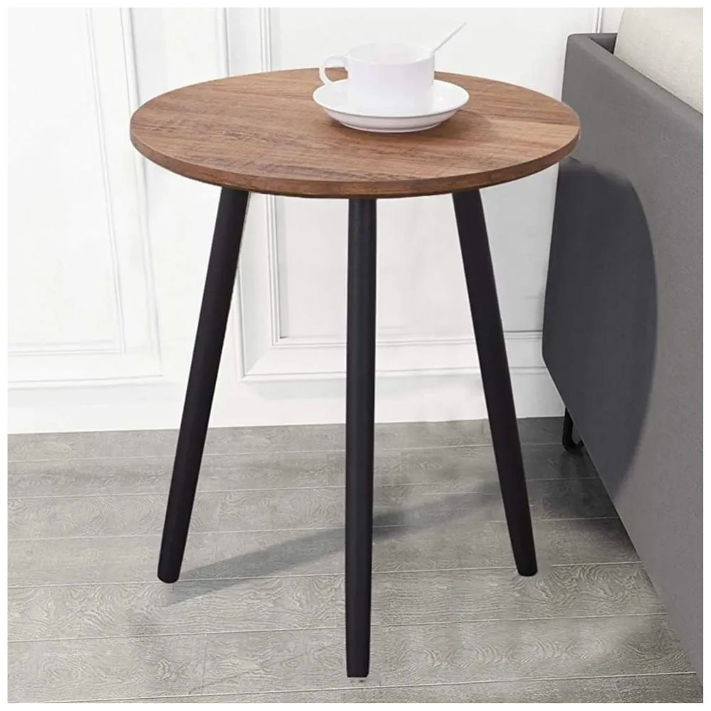 Mesa Auxiliar Redonda Estilo Nórdico 40x40x50