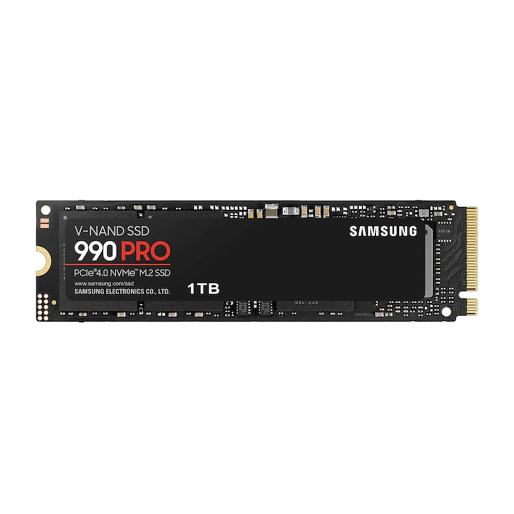Samsung 990 PRO 1TB SSD M.2 2280 PCIe Gen 4.0 - Rápido y Potente para Gaming y Creación de Contenid