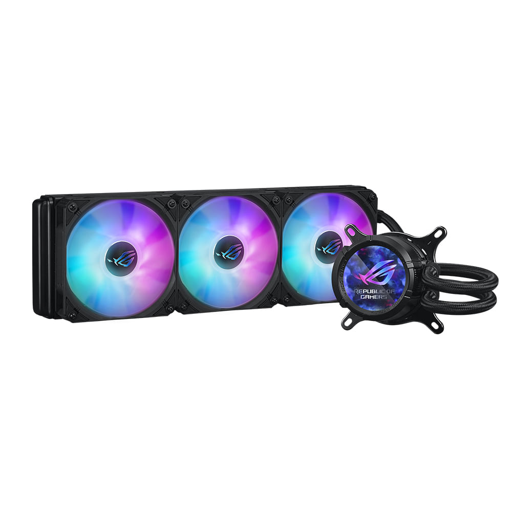Refrigeración líquida ASUS ROG Strix LC III 360mm ARGB con LCD - Eficiencia y Estilo RGB